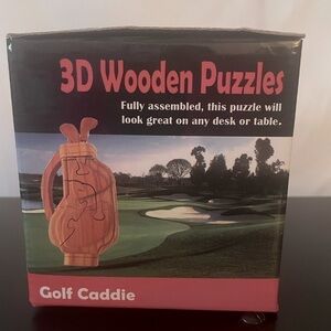 Golf Caddie wooden puzzle.  Great gift for the golf lover in your life.